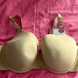 NWT! Cacique Tan Bra.  Size 42DDD!
